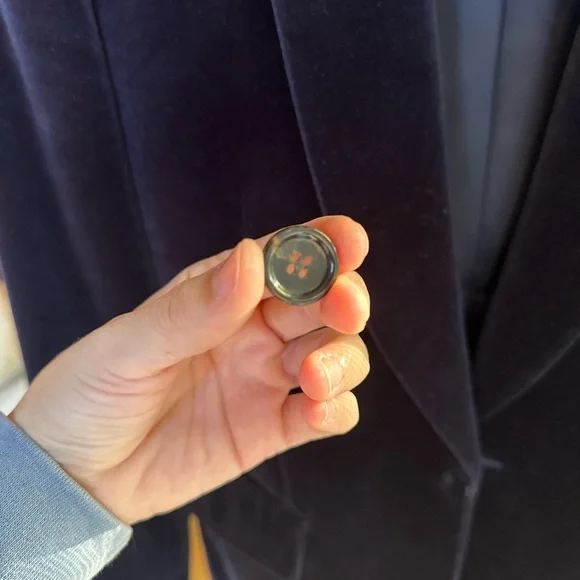 J. Crew Ludlow Navy Blue Velvet Blazer - Picture 4 of 5